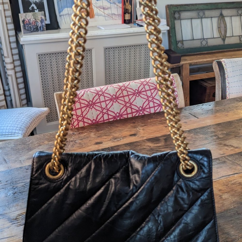 Balenciaga "Crush" shoulder bag in quilted calf leather - Picture 3 of 5